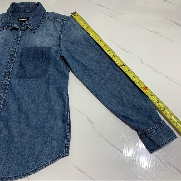 Joe Fresh Blue Denim Longs Sleeves Size XS - Picture 8 of 9